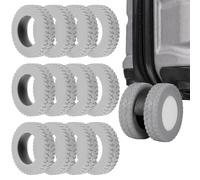 16 Pezzi Coperture Protettive per Ruote Bagagli in Silicone, 52×15x10mm