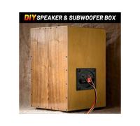 16 Pezzi Coppa Terminale Della Scatola 'Altoparlante, Connettore un Morsetto per Terminale Della Scatola del Subwoofer Quadrato un Molla per