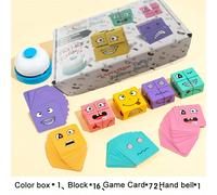 16 pezzi Cubo magico di trasformazione per bambini, gioco di logica con blocchi da costruzione, gioco interattivo per attività genitori-figli, decorazione per la casa, scala 1/12 serra, giochi di cost