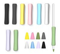 16 Pezzi Custodia Protettiva Set con Custodie per Punta di Penna,Design Ergonomico Silicone Grip per Apple Pencil,Grip Custodia Compatibile con Apple Pencil 1a e 2a Generazione (8 Colori)