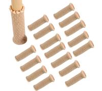 16 Pezzi di Calzini per Gambe di Sedia, Materiale Lavorato a Maglia Altamente Elastico, Resistenti All'usura, Evitano Graffi e Sono Eccellenti Protezioni per Il Pavimento Delle Gambe di Sedia(Beige)