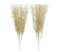 16 pezzi di decorazioni natalizie con brillantini, rami artificiali, bacche, ornamenti for l'albero di Natale for la decorazione della casa, decorazioni for il nuovo anno(Gold)