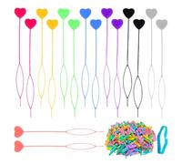 16 Pezzi Di Estrattori Per Capelli Love, 1 Confezione Di Piccoli Elastici, Gadget Per Trecce, Strumenti Per Capelli, Trecciatrici Per Capelli, Strumenti Per Lo Styling Dei Capelli