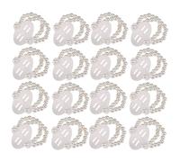 16 pezzi di fasce elastiche perle da polso corsage decorazione per matrimonio spiaggia