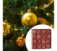 16 pezzi di palline di Natale decorative portatili e riutilizzabili per