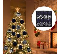 16 pezzi di palline di Natale floccate da 6 cm per festeggiare il Capodanno