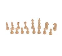 16 pezzi di ricambio in plastica scacchi / set scacchi beige