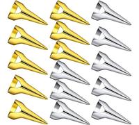 16 pezzi di separazione per capelli e selezione di strumenti, cosplay di Halloween di Halloween e anelli di separazione per capelli in metallo d'oro, pettinatura per trecce, separazione dei capelli e