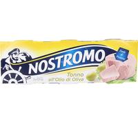 16 pezzi di tonno nostromo all'olio di oliva fonte di proteine - 3 x 100 gr