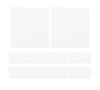 16 Pezzi Divisori per Vinili in PVC Bianco Schede Indice Flessibili | Protezione, Profilo Sottile e Manutenzione Semplice, per Archivi Ufficio e Negozi Dischi