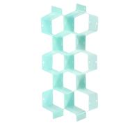 16 Pezzi Divisori Regolabili in Plastica per Organizer Cassetto Blu