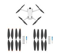 16 Pezzi Elica per Mini 3, Pale di Ricambio Per Elica Dji Mini 3, Accessori per Drone Dji Mini 3, Eliche di Ricambio, Leggere, Poco Rumorose, Accessori Stabili per Drone in Volo (Arancione e Argento)