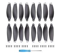 16 pezzi Mini 2 eliche di ricambio a basso rumore e lame a sgancio rapido puntelli compatibili con DJI Mini 2 / Mini SE/Mini 2 SE/Mini 4K Drone, argento