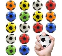 16 Pezzi Mini Pallone da Calcio, Pallone da Calcio Antistress, Pallina Antistress, Mini Palline Sportive, Palle di Schiuma per Bambini, Giochi Antistress per Bambini e Adulti