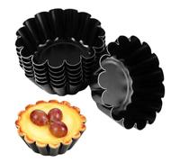 16 Pezzi Mini Stampo Crostata, Stampi per Crostatine Monoporzione | Riutilizzabile Stampo Tartellette in Acciaio, Antiaderente Formine per Crostatine, per Mini Basi di Frutta, Mini Tartellette