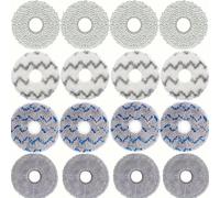 16 pezzi Panni di ricambio in microfibra adatti per Deebot X1 Turbo/Omni, T10 Turbo/Omni, T20, X2 Omni, Roborock Q Revo, Dreametech L10 Ultra/L10s/L20/X30 Ultra Robot Vacuum Mops, panni di pulizia lav