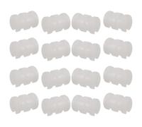 16 Pezzi Pattini per Gambe Sedia in Plastica Bianca a U, 10mm