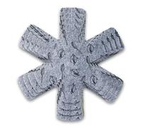16 Pezzi Proteggi Pentole e Salvapadelle, 4 diverse dimensioni 17/20/26/30 cm per separare le pentole e proteggerne le superfici, per Pentole e Padelle Antiaderenti in Acciaio Inox, Ghisa(Grigio)