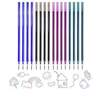 16 Pezzi Refill per Penna Gel Cancellabile, compatibili con Legami, Penne Cancellabili Ricariche, Altezza 13 cm, Punta 0,7 mm, Inchiostro Termosensibile, per Appunti, Schizzi