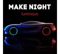 16 pezzi Tappi per valvole dei pneumatici che brillano al buio - in plastica ABS, coperchio aria per auto, camion, biciclette - verde, blu, rosa, rosso fluorescente al buio - forma rotonda, accessori