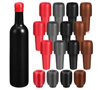 16 Pezzi Tappi per Vino Sigillante per Bottiglia di Vino in Silicone Tappi per