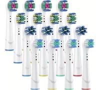 16 Pezzi Testine Per Spazzolino Elettrico Oral-B Spazzole Ricambio Compatibile