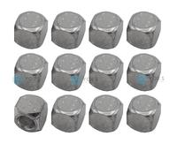 16 Pezzi YOU.S Alu Cubi Argento Tappi Valvola Tappo Per Auto PKW LKW -NEU