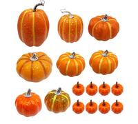 16 Pezzi Zucche Finte per Autunno Decorazioni Casa Halloween e Ringraziamento
