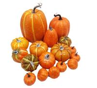 16 Pezzi Zucche Finte per Autunno Decorazioni Casa Halloween e Ringraziamento