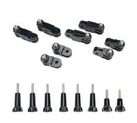 16 Pezzo Action Camera Braccio Girevole Regolabile, Accessori Attacco Attacchi GoPro per GoPro Hero 10, 9, 8, 7, 6, 5, Xiaomi, Fusion, DJI Osmo, SJCAM, Asta GoPro Attacco Casco Moto