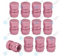 16 Pezzo You.S Alluminio Coperture Valvole Rosa con Guarnizione per Auto Pkw