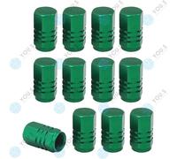 16 Pezzo You.S Alluminio Coperture Valvole Scuro Verde con Guarnizione Auto Lkw