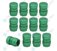 16 Pezzo You.S Alluminio Coperture Valvole Verde con Guarnizione per Auto Pkw