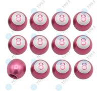 16 Pezzo You.S Coperture Valvole Palla Biliardo 8 Rosa per Auto Camion Moto Bici