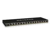 NETGEAR Switch Ethernet PoE 16 porte Unmanaged (GS316P), Switch PoE Gigabit con 16 PoE+ a 115 W, montaggio desktop o a parete