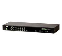 16 Port USB/PS2 KVM, combo console , 2048x1536 , 2 level