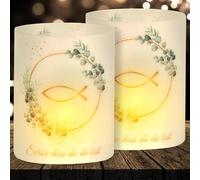 16 portacandele da tavolo per compleanno, ragazza, arcobaleno, decorazione di compleanno, per ragazze, belle dASS Du Da Bist decorative per feste di compleanno per bambini, adatte per lumini o candele
