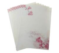 16 pz/confezione Bella Carta Cinese Lettera Pittura Scrittura Studenti St Cancelleria Stazionario Carta Set di Scrittura Scrivere Una Lettera Calligrafia Graffiti Plum Blossom Pesci Uccelli