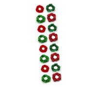 16 Pz Cravatta natalizia per titolari di coda di cavallo di Natale grossi elastici hair clip hair pin elastico per natalizio elastici per per ragazze Didiseaon
