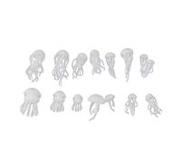 16 Pz/set Medusa Modellazione Materiale Riempimento Epossidico Oceano Resina Decorazione Artigianale FAI DA TE Riempitore UV Pigmento Epossidico Metallico