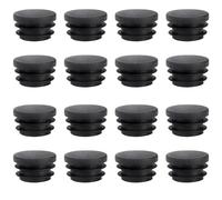 16 Pz Tappi Lamellari Rotondi Da 22 mm per Tubi, Pali Di Recinzione, In Robusta Plastica Pe, per La Copertura Di Tubi In Acciaio, Tubo In Acciaio Inox