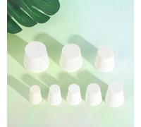 16 PZ Tappo di gomma bianco solido Tappi per tubi a resistenza ad alta
