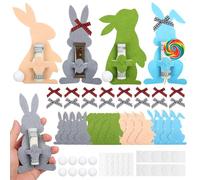 16 regali pasquali in denaro, decorazioni in feltro, regalo per denaro, confezione in feltro, coniglietti di Pasqua, regalo divertente per soldi, regali di Pasqua per adulti e adolescenti