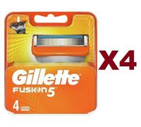 16 RICARICHE GILLETTE FUSION RICARICA LAMETTE PER RASOIO RICAMBIO - Blister da 4