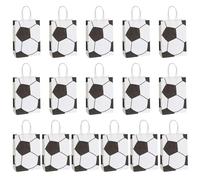 16 Sacchetti Di Carta Regalo Per Feste Di Calcio, Sacchetti Di Carta Regalo Per Elementi Calcistici, Sacchetti Regalo Creativi, Forniture Per Feste Di Calcio, Sacchetti Di Caramelle Per Feste