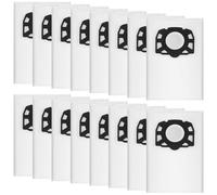 16 Sacchetti KFI 357 per Kärcher WD2 Plus / WD3 / KWD1 / KWD2 / KWD3 / MV3 / SE4001 / SE4002 / WD3.200, Sacchetti di Ricambio per Aspirapolvere Compatibili con 2.863-314.0