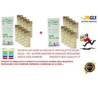 16 SACCHETTI VK 120 121 121 FOLLETTO + 10 PROFUMINI VARIE FRAGANZE