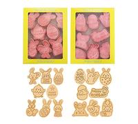 16 stampi per torte a mano Stampo per pressa per impasto Stampi per dolci per dolci pasquali per cartoni animati Espandi stile cottura primaverile Strumento per stampi per pressa