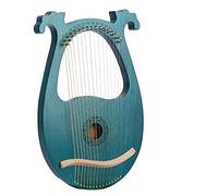 16 Stringa Lisci Arpa, Mogano In Legno Massello Con Chiave A Tuning, Modelli Unici, Simboli Fonetici Scolpiti, Sculture Squisite, Miglior Regalo Per Bambini, Adulti (Color : Blue)