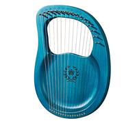 16 Stringa Metallica Lyre Harp Con Simboli Fonetici Scolpiti, Mogano In Legno Massello, Con Chiave Di Tuning, Sostituire Set Di Corde, Regalo For Gli Amanti Della Musica For Principianti Bambini